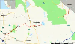 Karte der California State Route 178