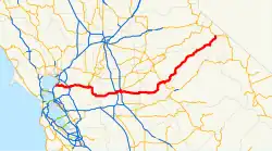 Karte der California State Route 4