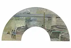 Camille Pissarro: Die Eisenbahnbrücke von Pontoise 1882–83