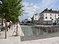 Freizeitbereich in Troyes am ehemaligen Kanal