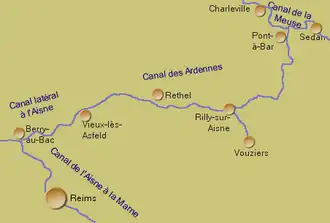 Verlaufsskizze des Kanals