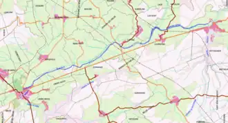 Der geplante Verlauf des Canal des Salines de L'Est