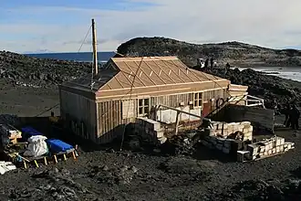 Shackletons Hütte am Kap Royds