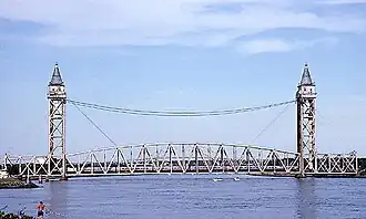 Die Hubbrücke über den Cape Cod Kanal, Juli 1991