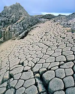 Basaltsäulen am Kap Stolbchaty auf der Kurilen-Insel Kunaschir