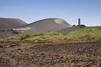 Der Vulkan Capelinhos als westlicher Punkt