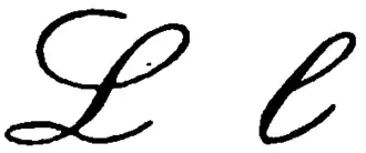 Schreibschrift: kurvige Schäfte und Schlaufen