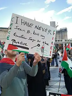 Solidaritätsprotest für Palästina in Cardiff (2023)