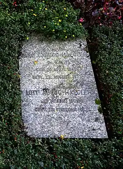 Carl Julius Abegg-Haegler (1891–1973) Textilindustrieller, Bankier. Grab, Friedhof Enzenbühl, Zürich