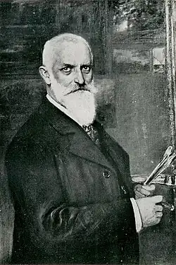 Bildnisse von Paul Brockmüller und Josef Schretter (rechts)