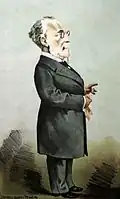 Carlos Zeferino Pinto Coelho (Karikatur von Rafael Bordalo Pinheiro, 1881)