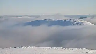 Der Càrn Dearg, Blick vom nordwestlich benachbarten Beinn a’ Chlachair