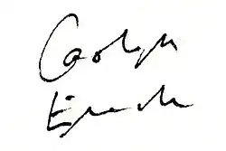 Faksimile der Unterschrift Carolin Emckes