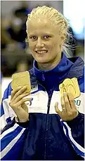 Weltmeisterin wurde die Favoritin Carolina Klüft; Siegerin bei allen großen internationalen Meisterschaften der letzten Jahre (OS 2004, WM 2003, EM 2002)