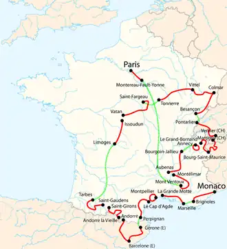 Karte Tour de France 2009