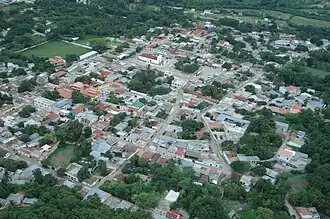 Luftbild des Ortes Río Hondo