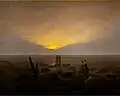 Caspar David Friedrich: Mondaufgang über dem Meer , 1821