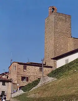 Das Castello dei Conti Guidi im Ortskern