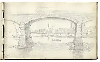 15. April 1876. Catania. Eisenbahnbrücke
