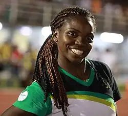 Die vor allem als Dreispringerin erfolgreiche Caterine Ibargüen wurde Vierzehnte mit 1,85&nbsp;m