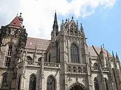 Elisabethdom in Košice, 15.&nbsp;Jh., ein Mittelding aus Basilika und Zentralbau