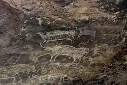 Höhlenmalereien in Bhembetika