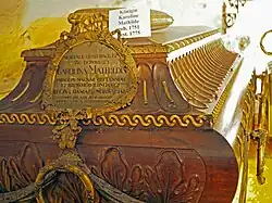 Sarg der Königin Caroline Mathilde