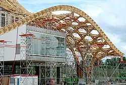 Dachkonstruktion wie bei Errichtung sichtbar