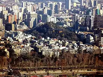 Der Cerro Santa Lucía im Stadtzentrum