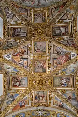 Deckenfresken von Cavalier d’Arpino und seinem Bruder Bernardino Cesari im Chorraum