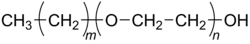 Halbstrukturformel der Polyalkylenglycolether