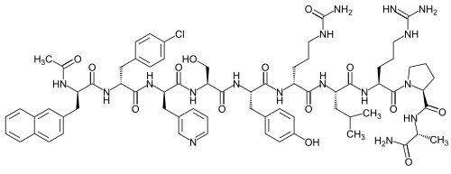 Strukturformel Cetrorelix