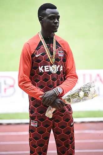 Edmund Serem bei den Afrikameisterschaften 2024 in Douala