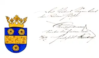 Wappen in Ed. Lorenz Meyer´s Wappenbuch Hamburgischer Familien, 1890