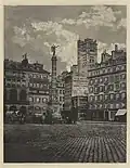 Die Place du Châtelet vor der Umgestaltung 1852 (Foto Charles Nègre)