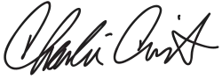 Unterschrift von Charlie Crist