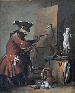 Jean Siméon Chardin, Der Affe als Maler.