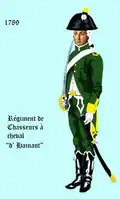 Régiment de chasseurs à cheval de Hainaut 1789–1791