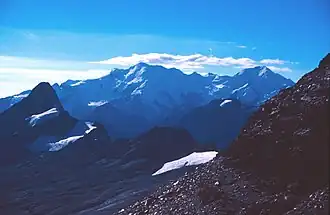 Blick von Westen auf den Chaupi Orco