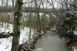 Pont de Lancy über die Aire