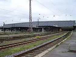 Halle des Hauptbahnhofs Karl-Marx-Stadt von 1976