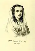 Porträt von Rose Chéri (1824–1861) von Fugère