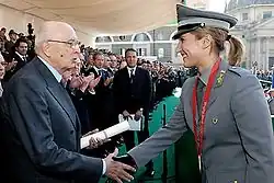 Titelverteidigerin Chiara Cainero (ITA) belegt im Finale Platz 5