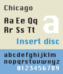 Schriftbeispiel für Chicago