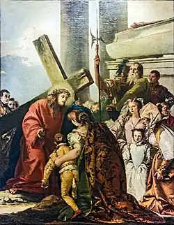 Via Crucis VIII Jesus begegnet den weinenden Frauen
