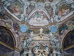 Gewölbefresko mit Scheinarchitektur