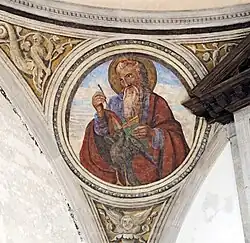 Fresko des Evangelisten Johannes