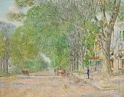 Frederick Childe Hassam: „The East Hampton Elms in May“ 1920