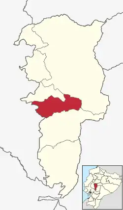 Der Kanton Chimbo in der Provinz Bolívar