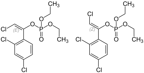 Strukturformel von Chlorfenvinphos